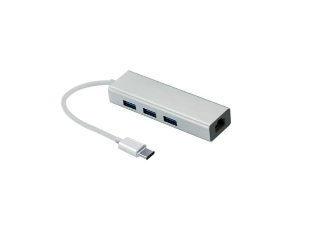 &u+   ADAPTADOR TIPO C  + 3 USB A RJ45 ETHERNET ()